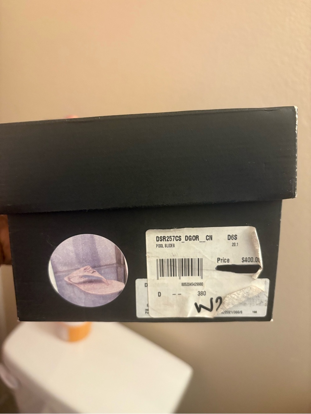 Versace rose pink Medusa Jelly Thong Sandals - Picture 6 of 9